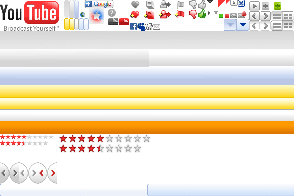 Sprite utilizado por el sitio web de YouTube Sprite utilizado por el sitio web de YouTube