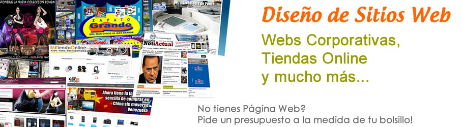Diseño de Páginas Web y Tiendas Online Diseño de Páginas Web y Tiendas Online