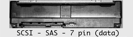 scsi sas 7 pin data