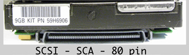 scsi sca 80 pin