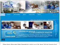 Web de la Clinica Sucre, Maracaibo, Venezuela